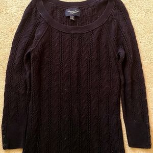 American Eagle Scoop Neck Long Sleeve Top